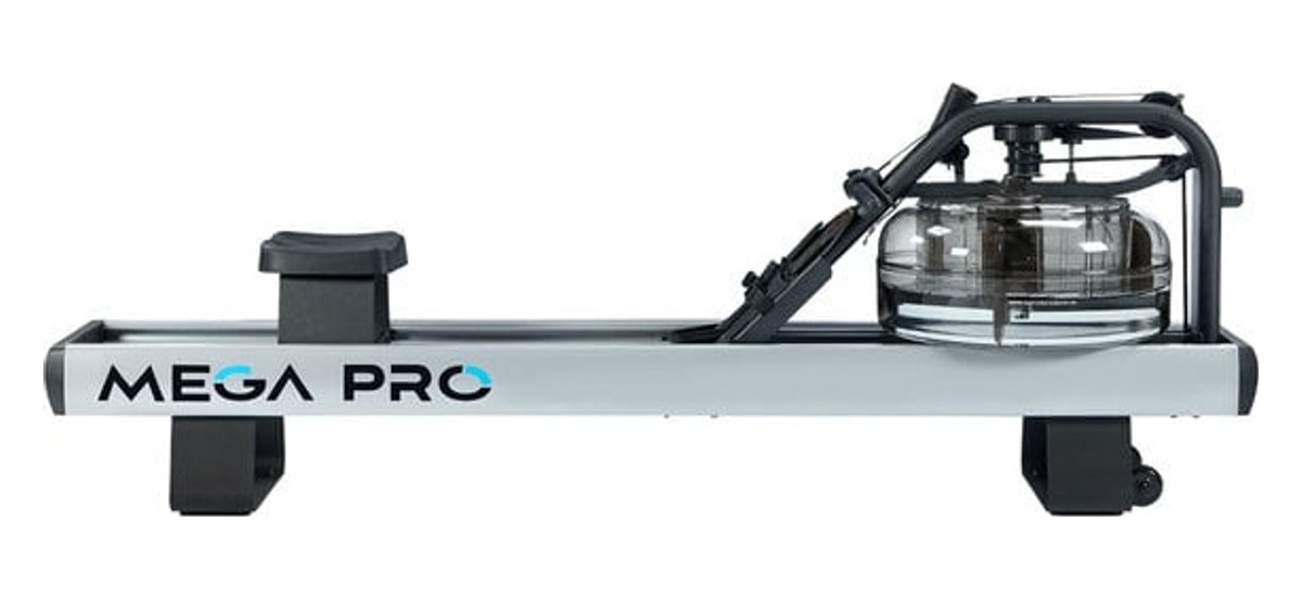 Гребной тренажёр FluidRower Mega PRO XL, вид сбоку
