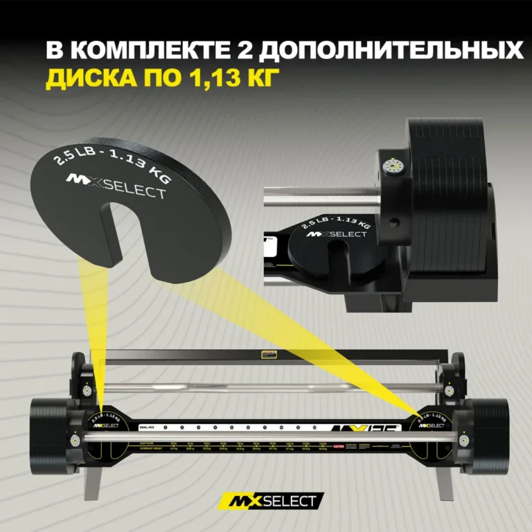 Два дополнительных магнитных диска MX125 EVO по 1,13 кг